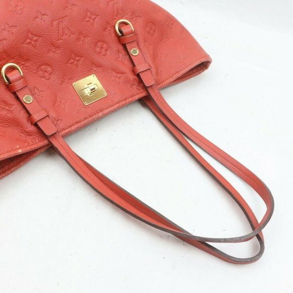Louis Vuitton Citadine Pm Red Monogram Empreinte Leather Shoulder Bag - Picture 5 of 12